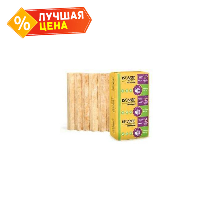 Утеплитель ISOVER Тихий Дом 50х610х1170